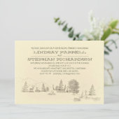 Camping repetitie dineruitnodiging kaart (Staand voorkant)