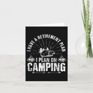 Camping Retirement Gift Grappige Quote Outdoor Pen Kaart