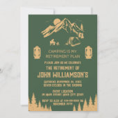 Camping Retirement party Kaart (Voorkant)