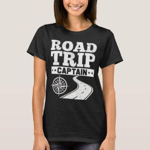 Camping Road Trip Leader Funny Travel Squad T-shirt