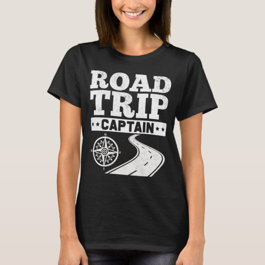 Camping Road Trip Leader Funny Travel Squad T-shirt (Voorkant)