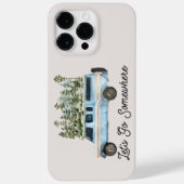 Camping Road Trip Quote Laten we ergens heen gaan Case-Mate iPhone Case (Achterkant)