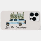 Camping Road Trip Quote Laten we ergens heen gaan Case-Mate iPhone Case (Achterkant (horizontaal))