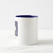 Camping Roasting Marshmallows Bonfire Tweekleurige Koffiemok (Center)