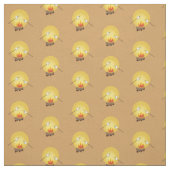 Camping Roasting Marshmallows Stof (Swatch)