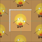 Camping Roasting Marshmallows Stof (Delen)