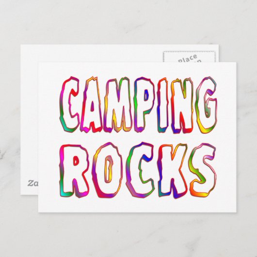 Camping Rocks Briefkaart (Voorkant / Achterkant)