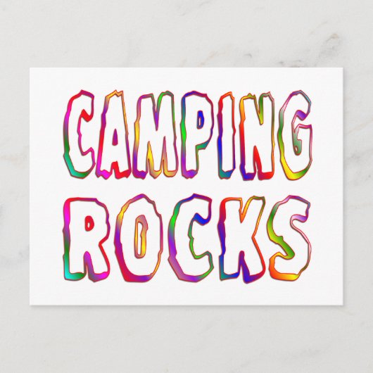 Camping Rocks Briefkaart (Voorkant)