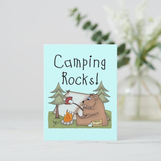 Camping Rocks Briefkaart (Staand voorkant)