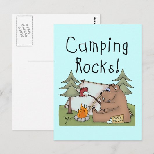 Camping Rocks Briefkaart (Voorkant / Achterkant)