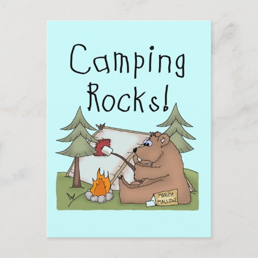 Camping Rocks Briefkaart (Voorkant)