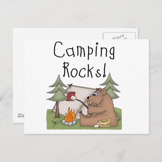 Camping Rocks Briefkaart (Voorkant / Achterkant)