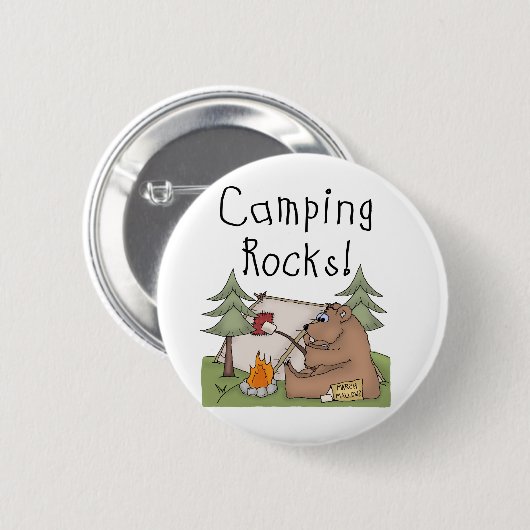 Camping Rocks Ronde Button 5,7 Cm (Voorkant /achterkant)