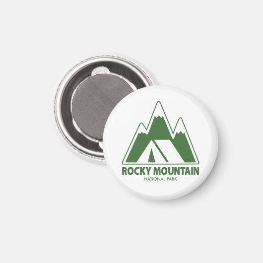 Camping Rocky Mountain Magneet (Voorkant / Achterkant)