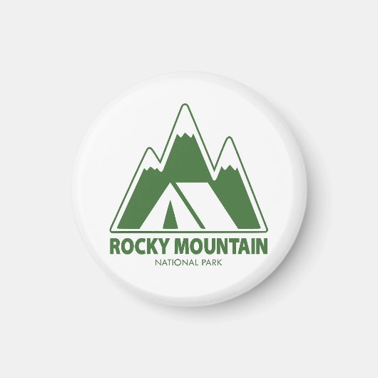 Camping Rocky Mountain Magneet (Voorkant)