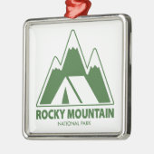 Camping Rocky Mountain Metalen Ornament (Links)