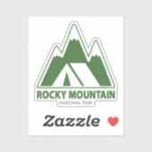 Camping Rocky Mountain Sticker (Vel)