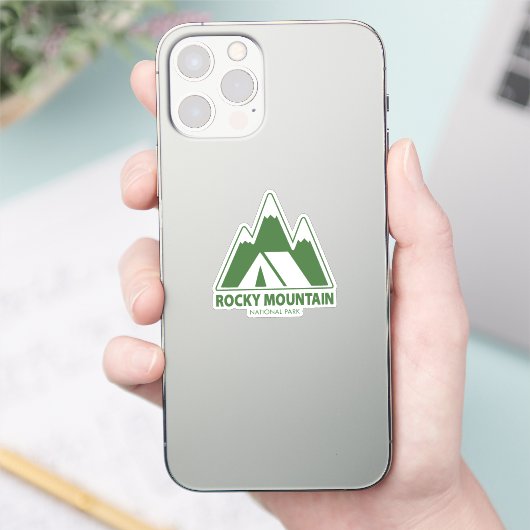 Camping Rocky Mountain Sticker (Telefoon)