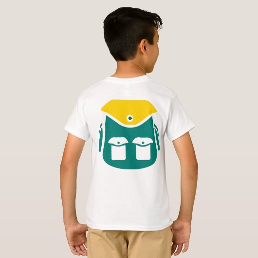 Camping Rugzak Grafisch T-shirt (Achterkant volledig)