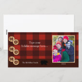 CAMPING Rustic Bear Woods Vakantie Fotokaart 8x4 Feestdagenkaart (Voorkant / Achterkant)