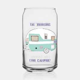 Camping RV Trailer Camper Bier Blikvorm Glas