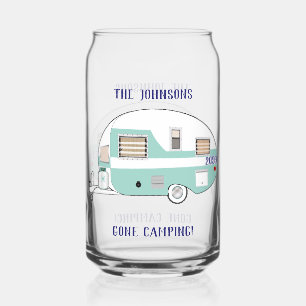 Camping RV Trailer Camper Bier Blikvorm Glas