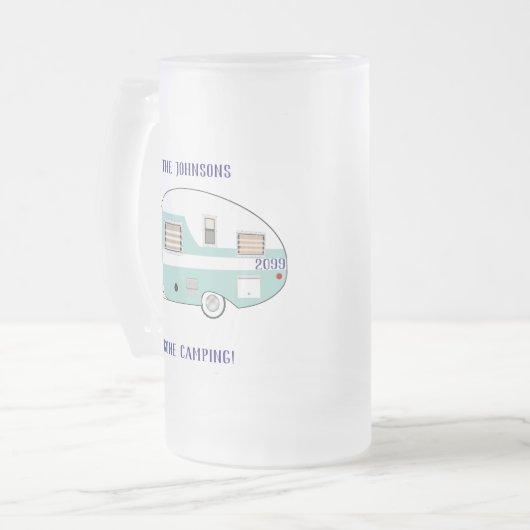 Camping RV Trailer Camper Matglas Bierpul (Voorkant links)