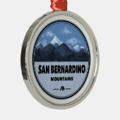 Camping San Bernardino Mountains California Metalen Ornament (Rechts)