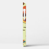 Camping scene - caravan, kampeerstoelen, vuurpleis Case-Mate iPhone case (Achterkant / Links)