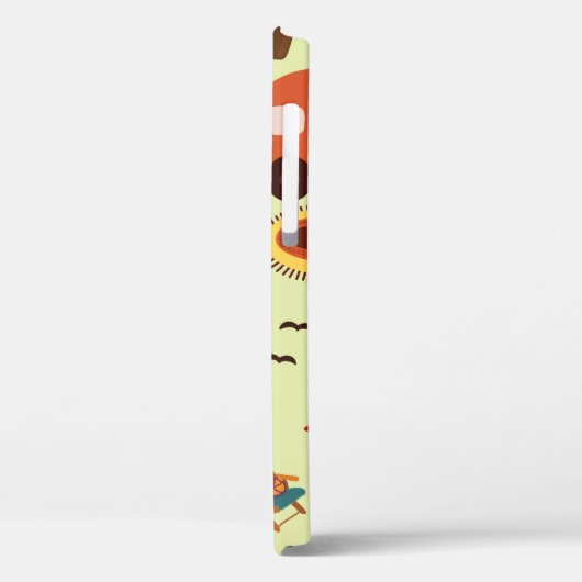 Camping scene - caravan, kampeerstoelen, vuurpleis Case-Mate iPhone case (Achterkant / Links)