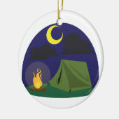 Camping Scene Keramisch Ornament (Links)