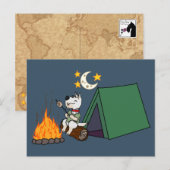 Camping Scottie - Wheaten Briefkaart (Voorkant / Achterkant)