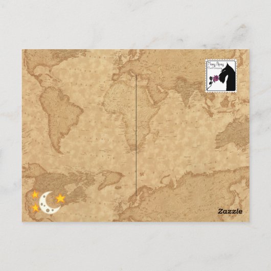 Camping Scottie - Wheaten Briefkaart (Achterkant)