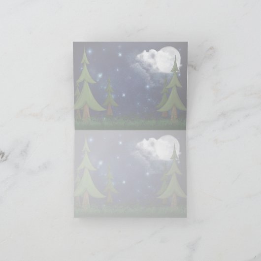 Camping Scout Boy met Raccoon en Opossum Kaart (Binnen)