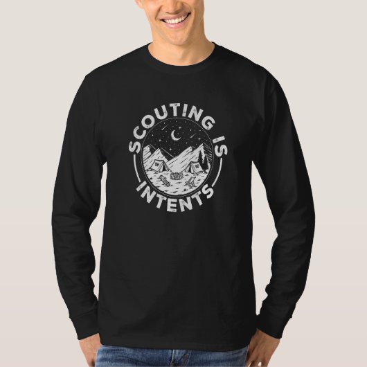 Camping Scout Outdoor Scouting Is Intents T-shirt (Voorkant)