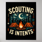 Camping Scouting is bedoeld voor scoutingcampers Poster (Voorkant)