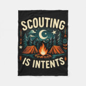 Camping Scouting Is Intents Scout Camper Fleece Deken (Voorkant)