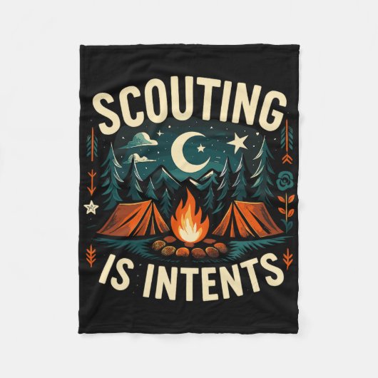 Camping Scouting Is Intents Scout Camper  Fleece Deken (Voorkant)