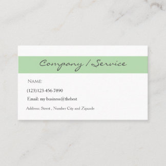 camping services editable card visitekaartje