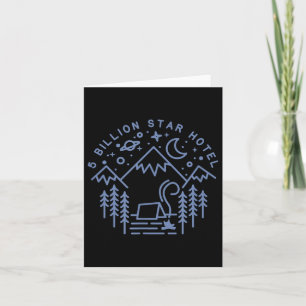 Camping Shirt 5 Billion Star Hotel Line Kunst Wand Kaart