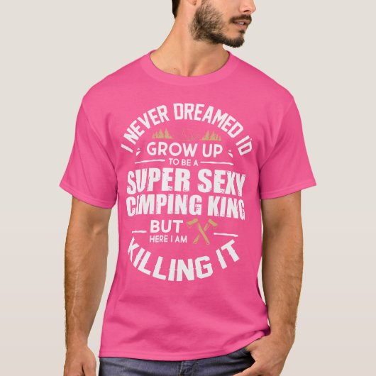 Camping Shirt Mannen Camper RV Camping Vakantie Ca (Voorkant)