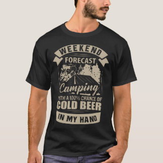 Camping Shirten Cold Beer Alcohol T - shirts Manne