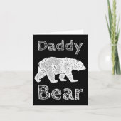 Camping-shirts voor mannen Funny Daddy Bear T-shir Kaart (Voorkant)