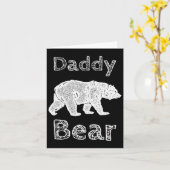 Camping-shirts voor mannen Funny Daddy Bear T-shir Kaart (Gele Bloem)