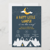 Camping Shower Uitnodiging (Voorkant)