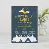 Camping Shower Uitnodiging (Staand voorkant)