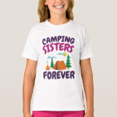 Camping Sisters Forever T-shirt (Voorkant)