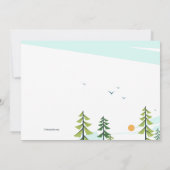 Camping Site Invitation Kaart (Achterkant)