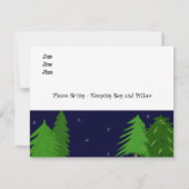 Camping Sleepover Birthday Party Invitation Kaart (Achterkant)