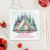 Camping Sleepover Verjaardagsfeest Servet (Insitu)